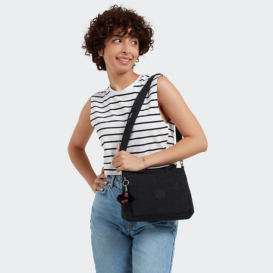 Kanaan Shoulder Bag, Black Tonal, large