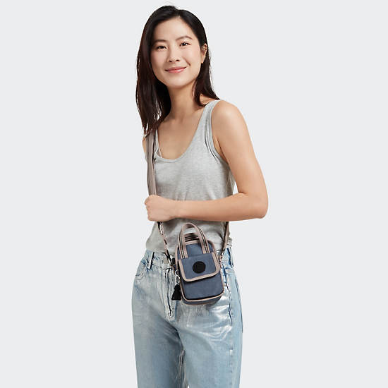 Dalya Crossbody Bag, Perri Blue Woven, large Dalya Crossbody Bag, Perri Blue Woven, large