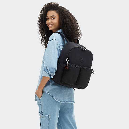Charnell 11.5" Laptop Backpack, Black Tonal, large