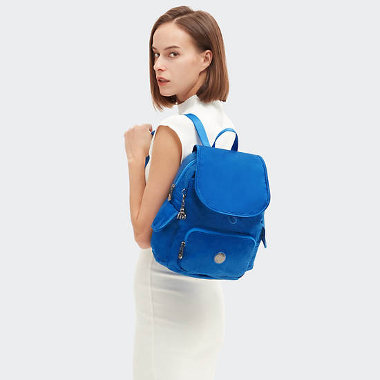 City Pack Small Backpack, Satin Blue, large