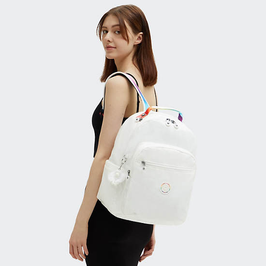Seoul Large 15" Laptop Backpack, Gradient White, large