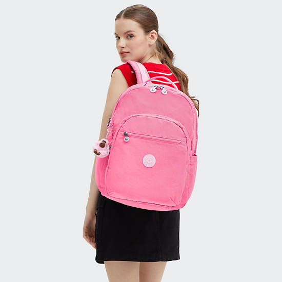 Seoul Extra Large Printed 17" Laptop Backpack, Pink Twinkle, large