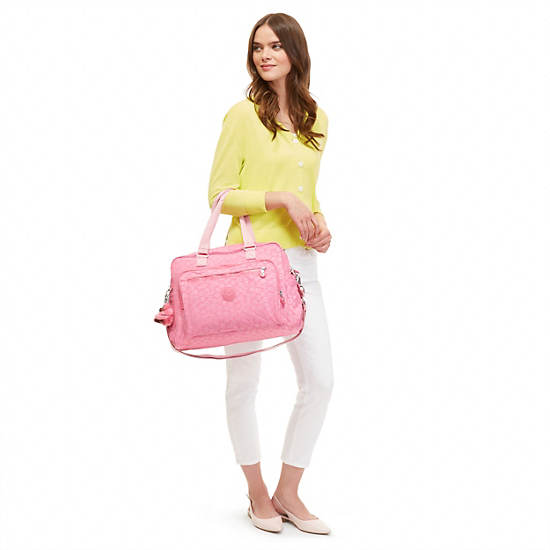 Alanna Diaper Bag, True Pink, large