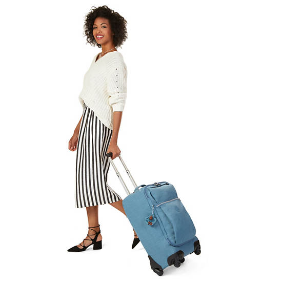 Darcey Small Carry-On Rolling Luggage, Blue Eclipse Print, large