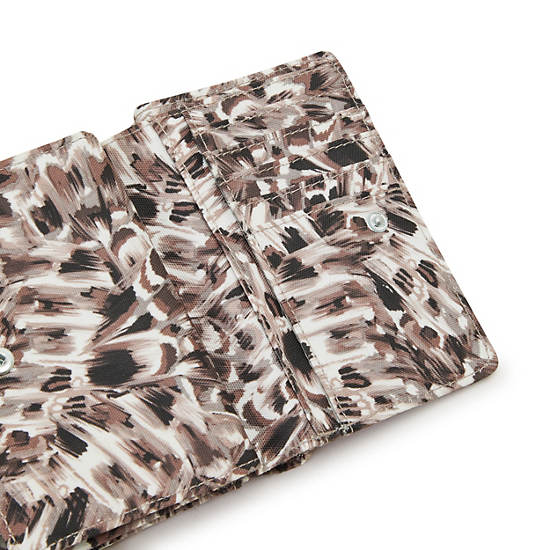 Pixi Medium Printed Organizer Wallet, Leopard Feathers, large