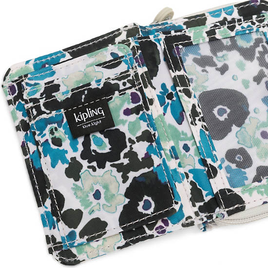 New Money Small Printed Credit Card Wallet, Field Floral, large