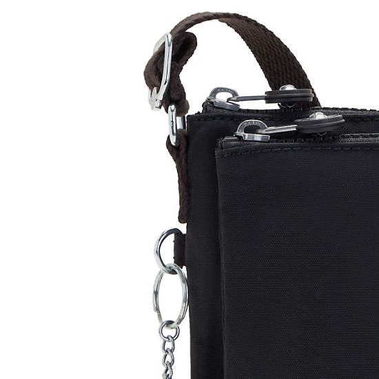 Mikaela Crossbody Bag, Black Tonal, large
