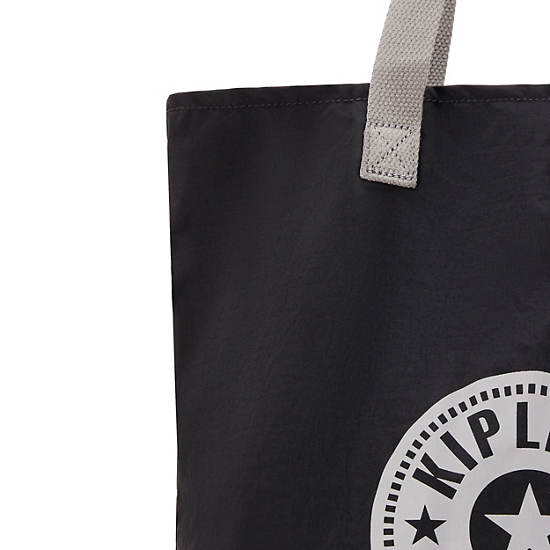 Hip Hurray Packable Tote Bag, Hurray Black, large