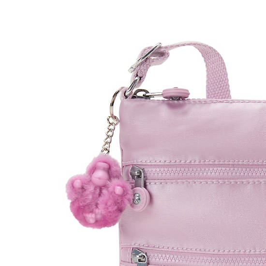 Keiko Metallic Crossbody Mini Bag, Metallic Lilac, large