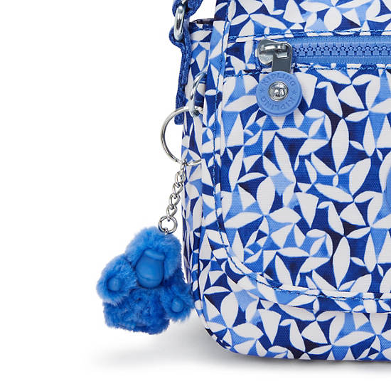 Sabian Printed Crossbody Mini Bag, Cosmic Blue, large