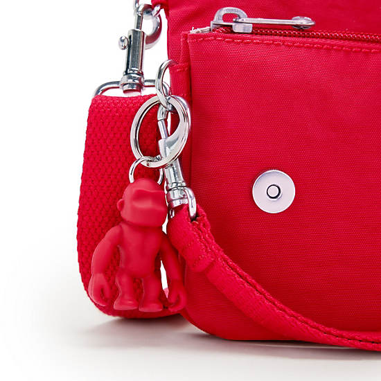 Lynne Convertible Crossbody Bag, Red Rouge, large