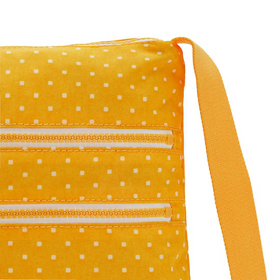 Alvar Printed Crossbody Bag, Soft Dot Yellow, large