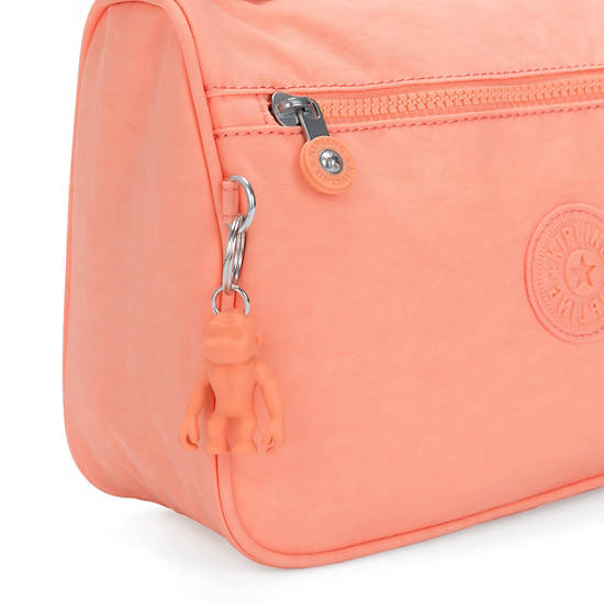Callie Crossbody Bag, Peachy Coral, large