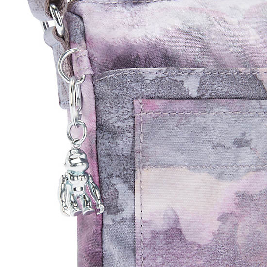 Sebastian Printed Crossbody Bag, Bubble Pop Pink Stripe, large