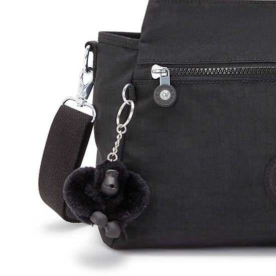Elysia Shoulder Bag, Black Noir, large