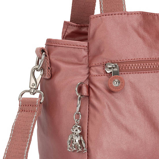 Elysia Metallic Shoulder Bag, Metallic Rust, large