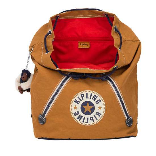 Fundamental Medium Backpack, Natural Beige Combo, large