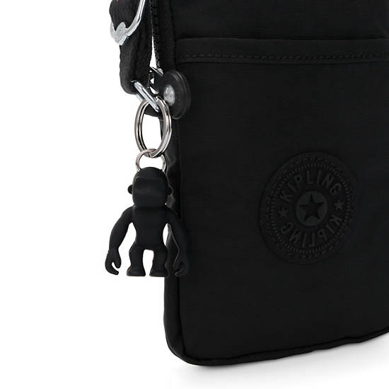 Tally Crossbody Phone Bag, Black Noir, large