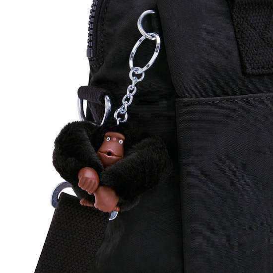 Felicity Shoulder Bag, Black Tonal, large