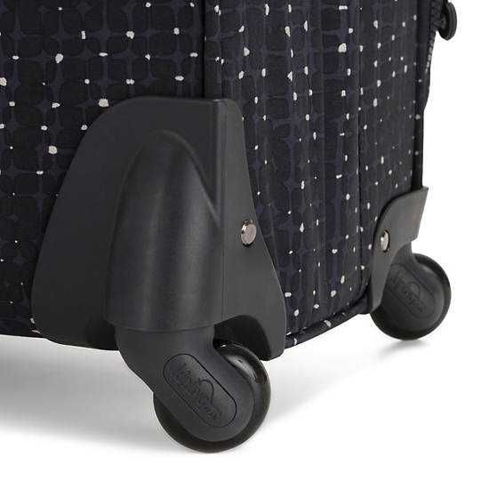 Large Printed Rolling Luggage, Tile Print, large