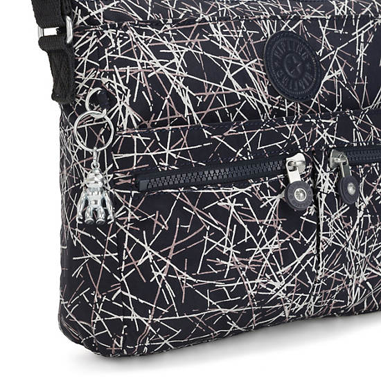 New Angie Printed Crossbody Bag, Poseidon Black, large