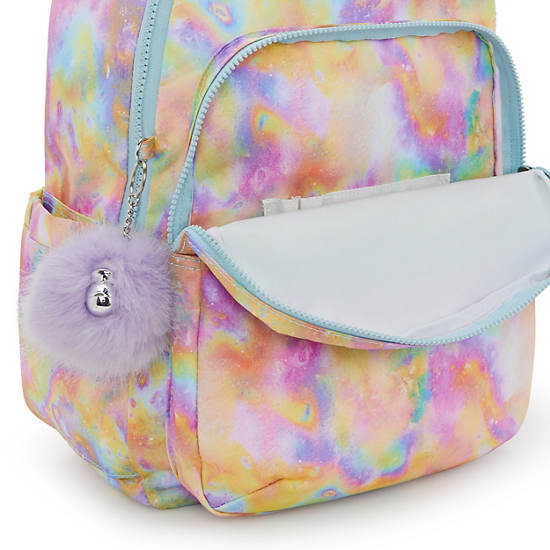 Seoul Large Printed 15" Laptop Backpack, Bubble Slick, large