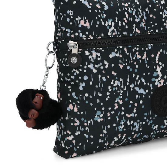 Annabelle Crossbody Bag, Black Embossed, large