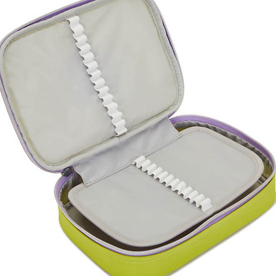 100 Pens Case, Stars Pop Tennis Lime, large