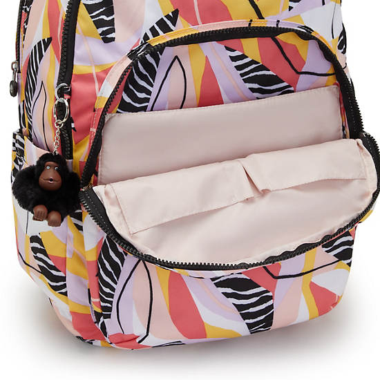 Seoul Extra Large Printed 17" Laptop Backpack, Abstract Leave, large