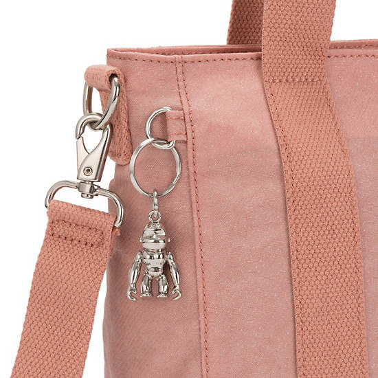 Asseni Mini Tote Bag, Fresh Pink Metallic, large