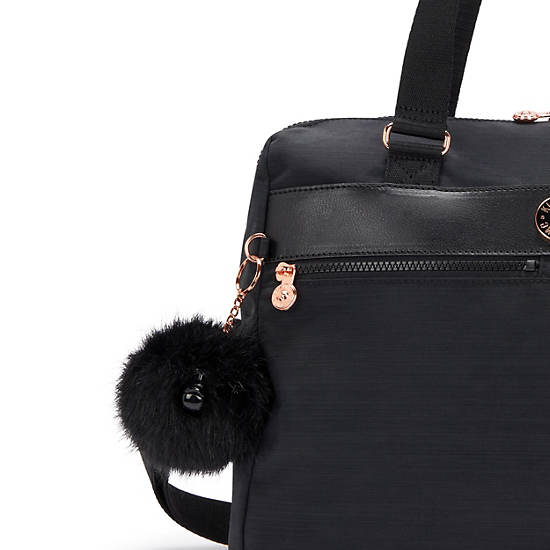 Valeria 15" Laptop Handbag, Black Dazzle, large