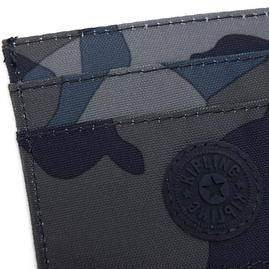 Daria Printed Card Holder, Cool Camo Grey, large