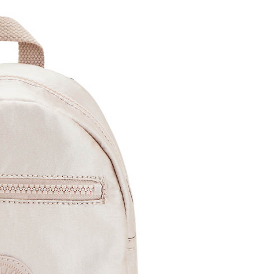 Winnifred Metallic Mini Backpack, Quartz Metallic, large Winnifred Metallic Mini Backpack, Quartz Metallic, large