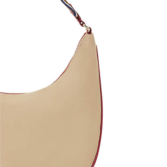 Hania Shoulder Bag, Natural Beige Combo, large
