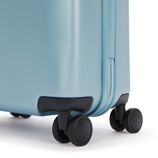 Curiosity Small 4 Wheeled Rolling Luggage, Clearwater Turquoise Chain, large