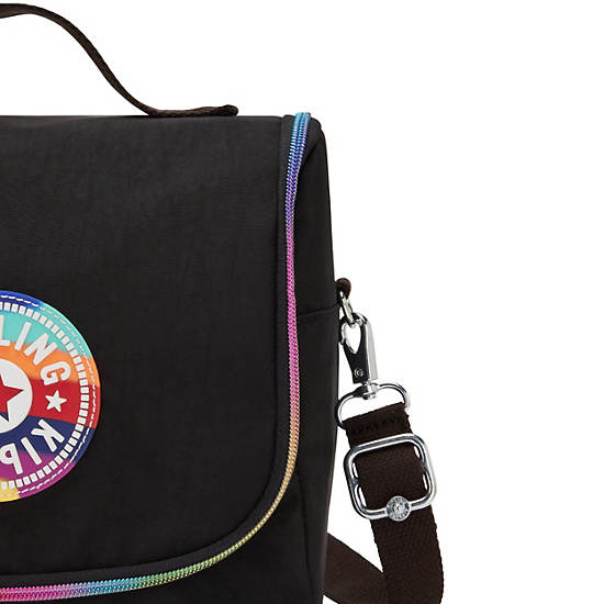 Kichirou Printed Lunch Bag, Truly Black Rainbow, large