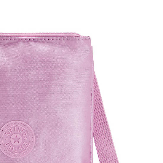 Chester Metallic Crossbody Mini Bag, Wistful Pink Metallic, large