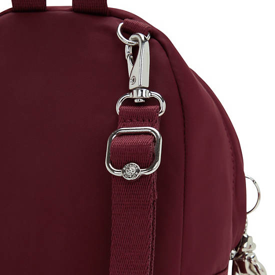 Delia Compact Convertible Backpack, Paka Wine, large