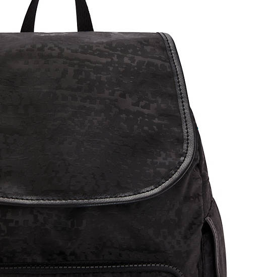 City Pack Small Printed Backpack, Urban Black Jacquard, large