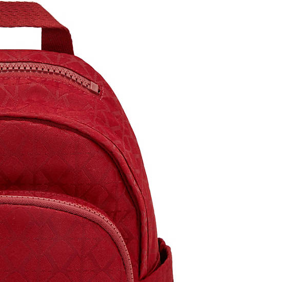 Delia Mini Backpack, Signature Red, large