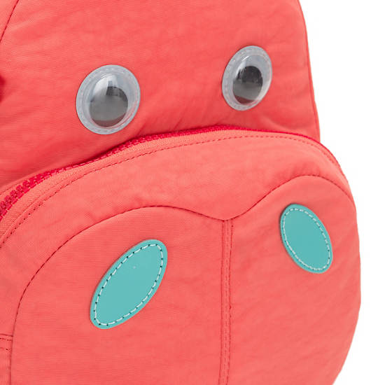 Hippo Backpack, Flashy Pink, large