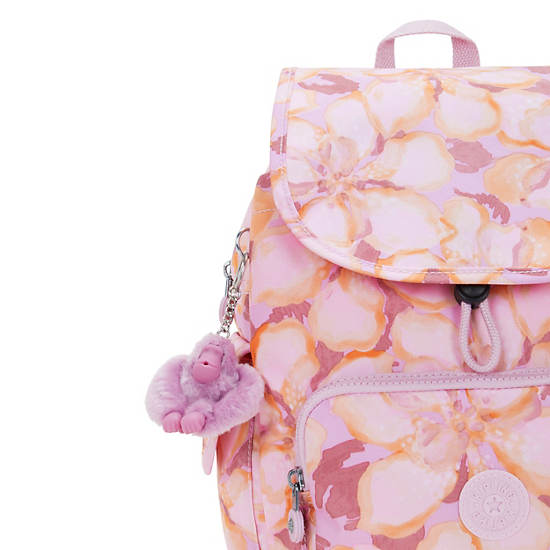 City Pack Small Printed Backpack, Floral Powder, large