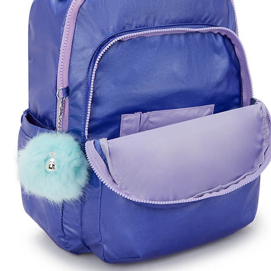 Seoul Large Metallic 15" Laptop Backpack, Rainbow, large