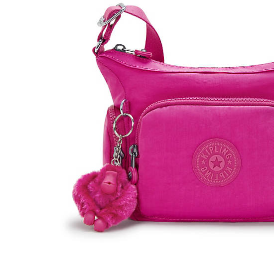 Gabbie Mini Crossbody Bag, Glowing Fuchsia, large