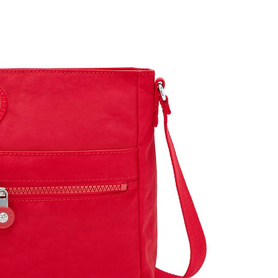 New Angie Crossbody Bag, Red Rouge, large