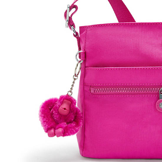 New Angie Crossbody Bag, Glowing Fuchsia, large