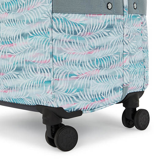 Spontaneous Large Printed Rolling Luggage, Palm Tree Leaves, large