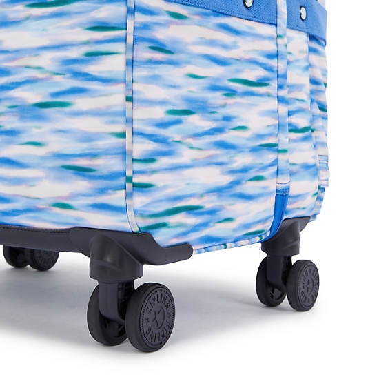 Spontaneous Large Printed Rolling Luggage, Diluted Blue, large