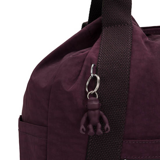 Art Medium Tote Backpack, Dark Plum, large