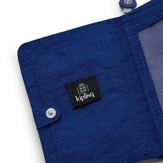 Money Love Small Wallet, Deep Sky Blue, large Money Love Small Wallet, Deep Sky Blue, large